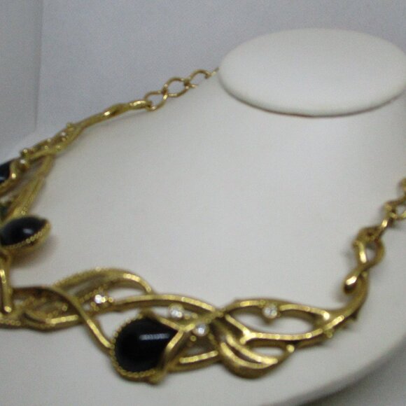 JOSE MARIA BARRERA Granada Necklace For Avon Branches Design Gold Tone Metal - Picture 5 of 15